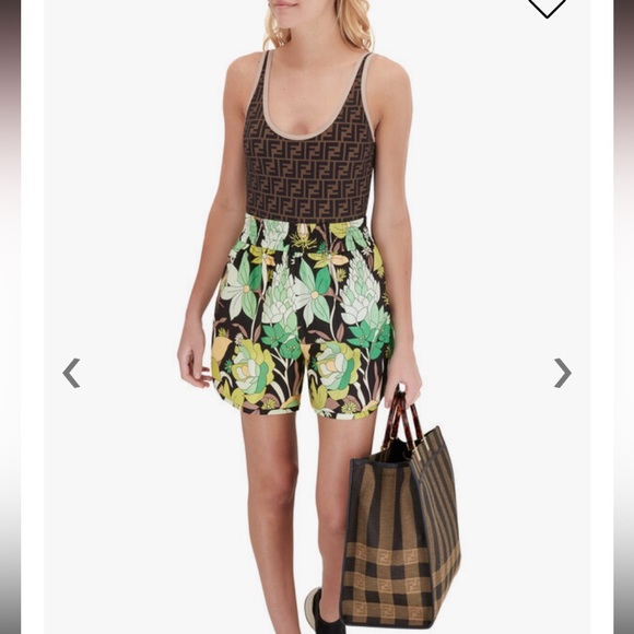Fendi Multicolor Dream Garden Print Shorts - Picture 1 of 12